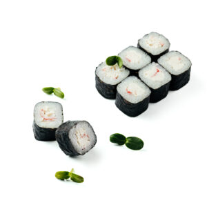 Классический ролл с крабом